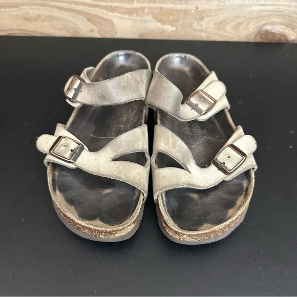 Birkenstock Tan Leather suede buckle size EU 41 Ladies 10 Men 8 Made In Germany - Picture 4 of 9